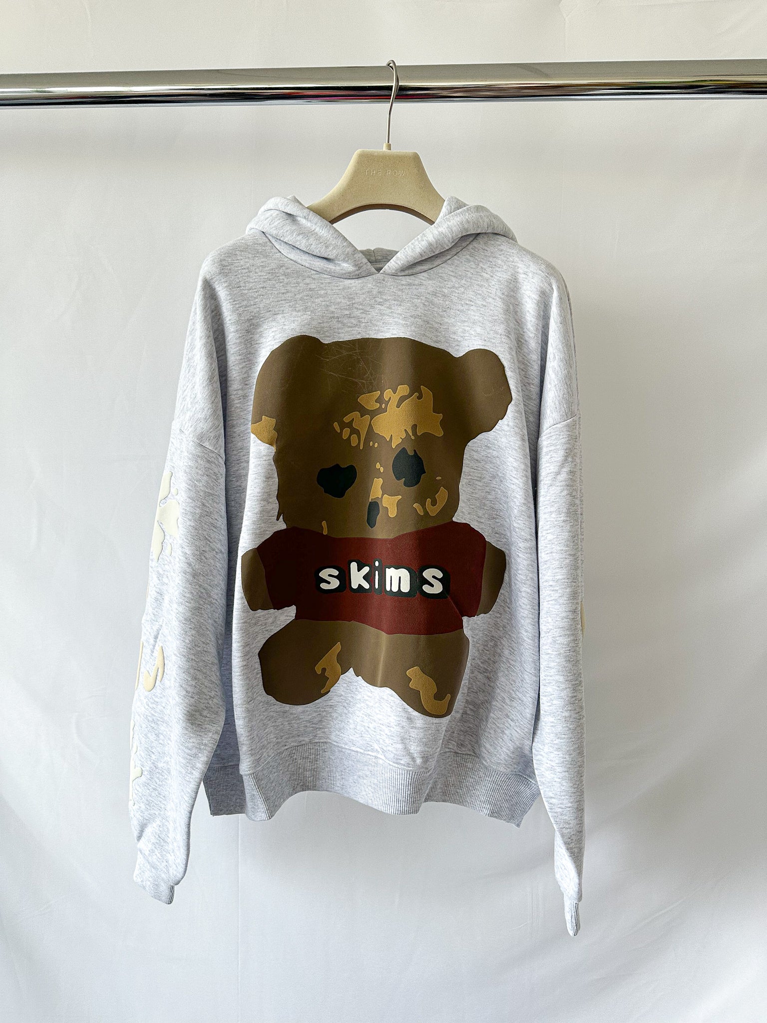 SKIMS x Cactus Plant Flea Market Logo Teddy Bear Cotton Hoodie
