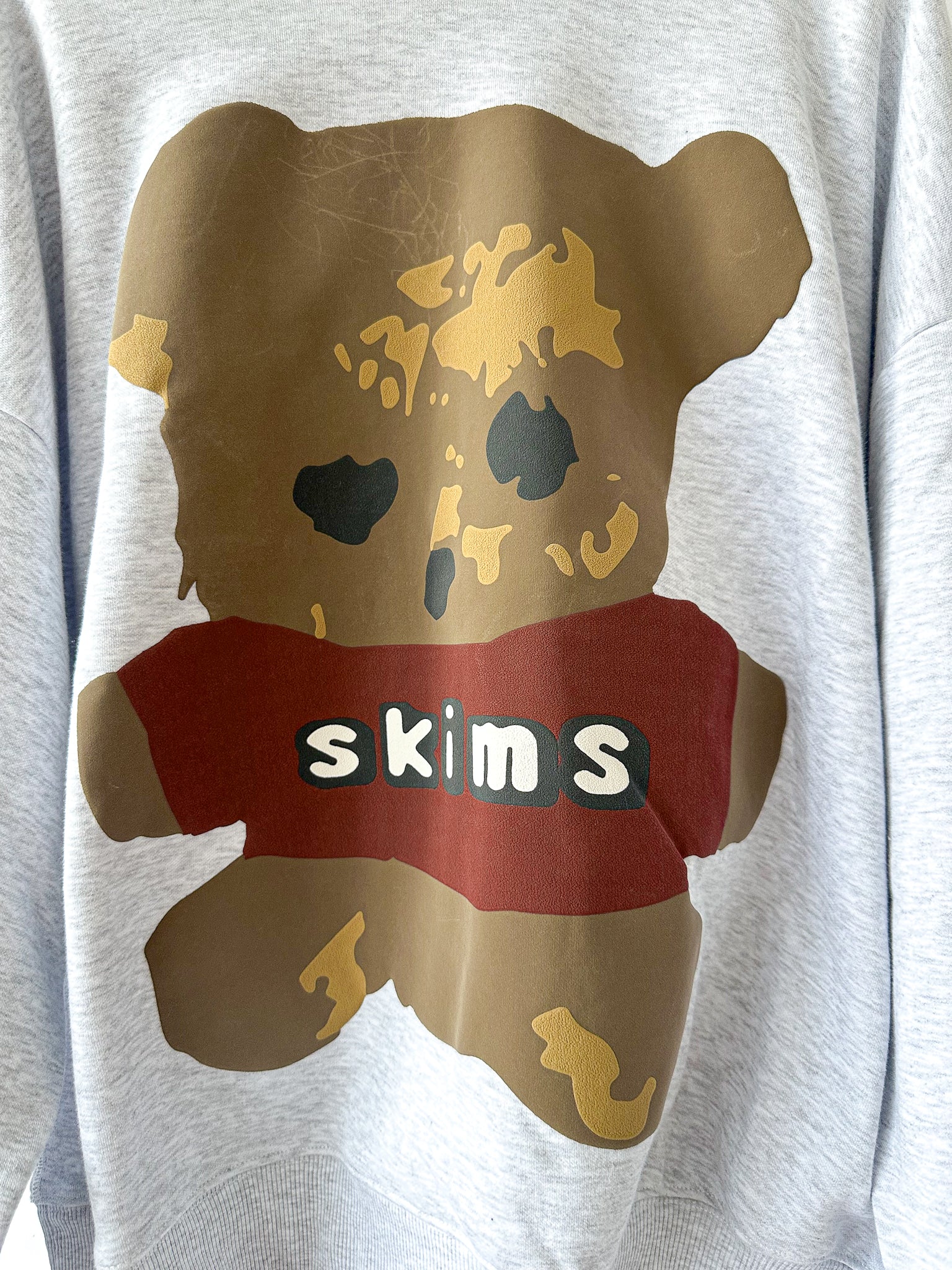 SKIMS x Cactus Plant Flea Market Logo Teddy Bear Cotton Hoodie