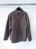 Lemaire Western Black Plaid Check Shirt