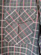 Lemaire Western Black Plaid Check Shirt