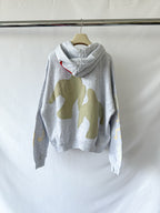 SKIMS x Cactus Plant Flea Market Logo Teddy Bear Cotton Hoodie