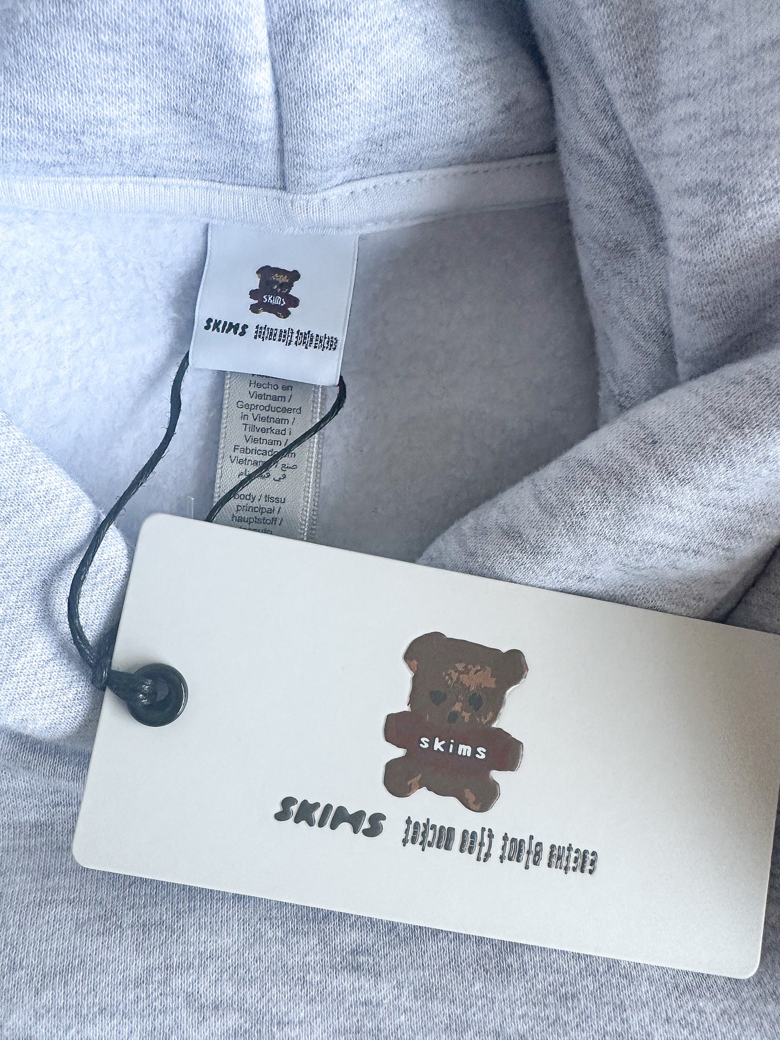 SKIMS x Cactus Plant Flea Market Logo Teddy Bear Cotton Hoodie