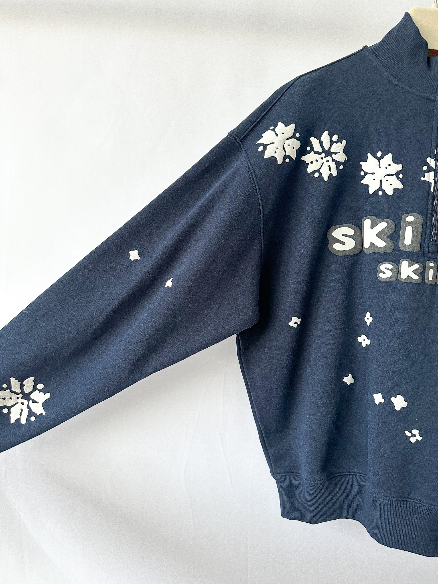 SKIMS X Cactus Plant Flea Market Ski Club 1/4 Zip Oversized Cotton Sweatshirt