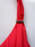 Pain De Sucre Side Tie Bikinihose in Diva Red
