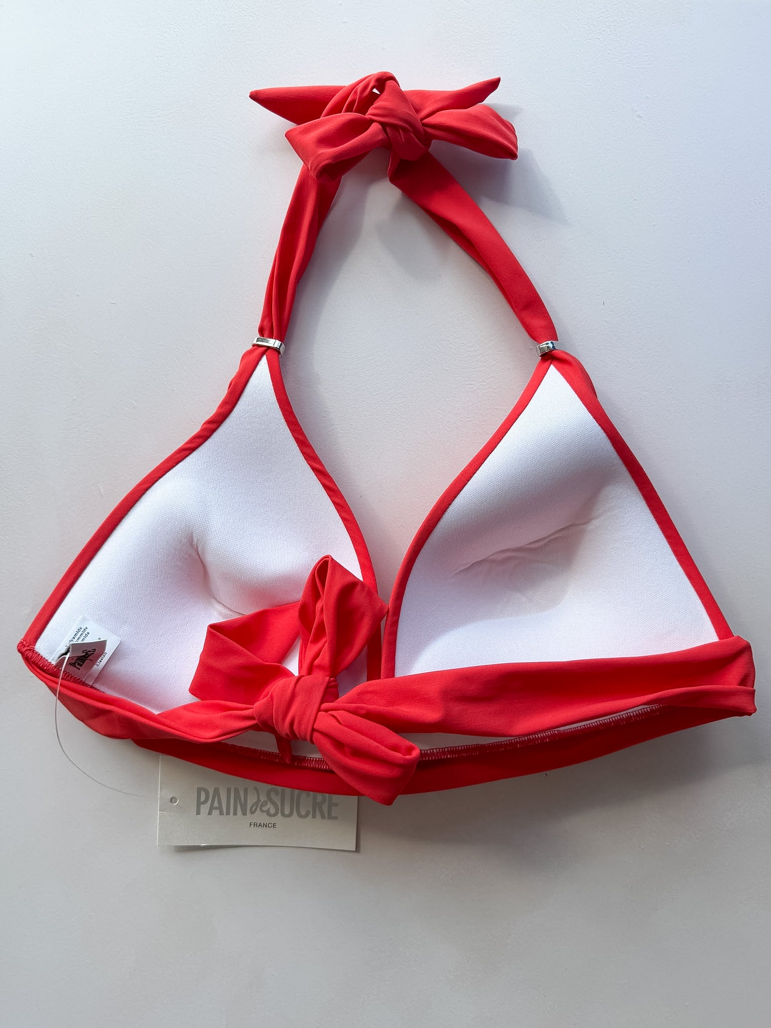Pain De Sucre Side Tie Bikinihose in Diva Red