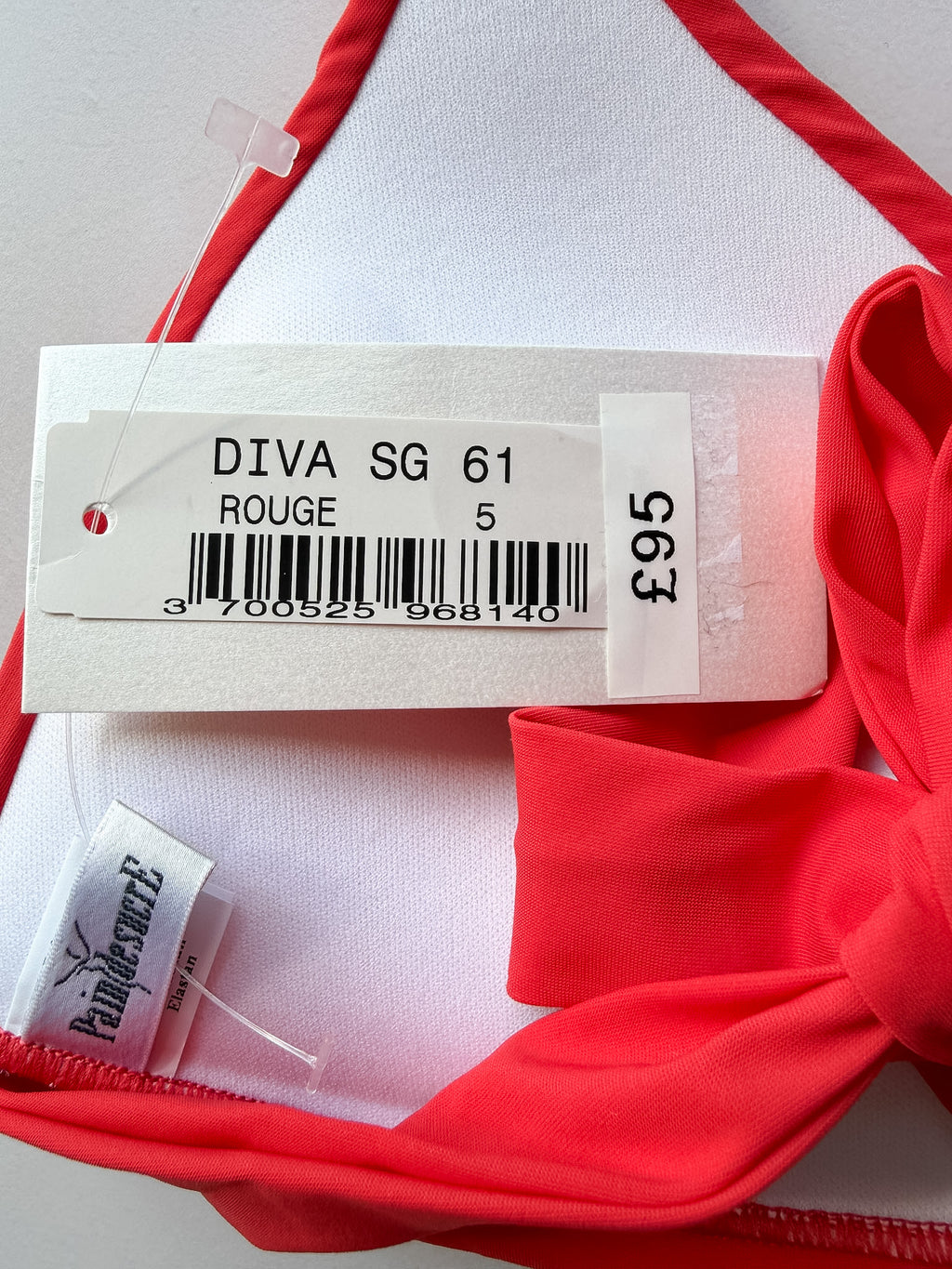 Pain De Sucre Side Tie Bikinihose in Diva Red