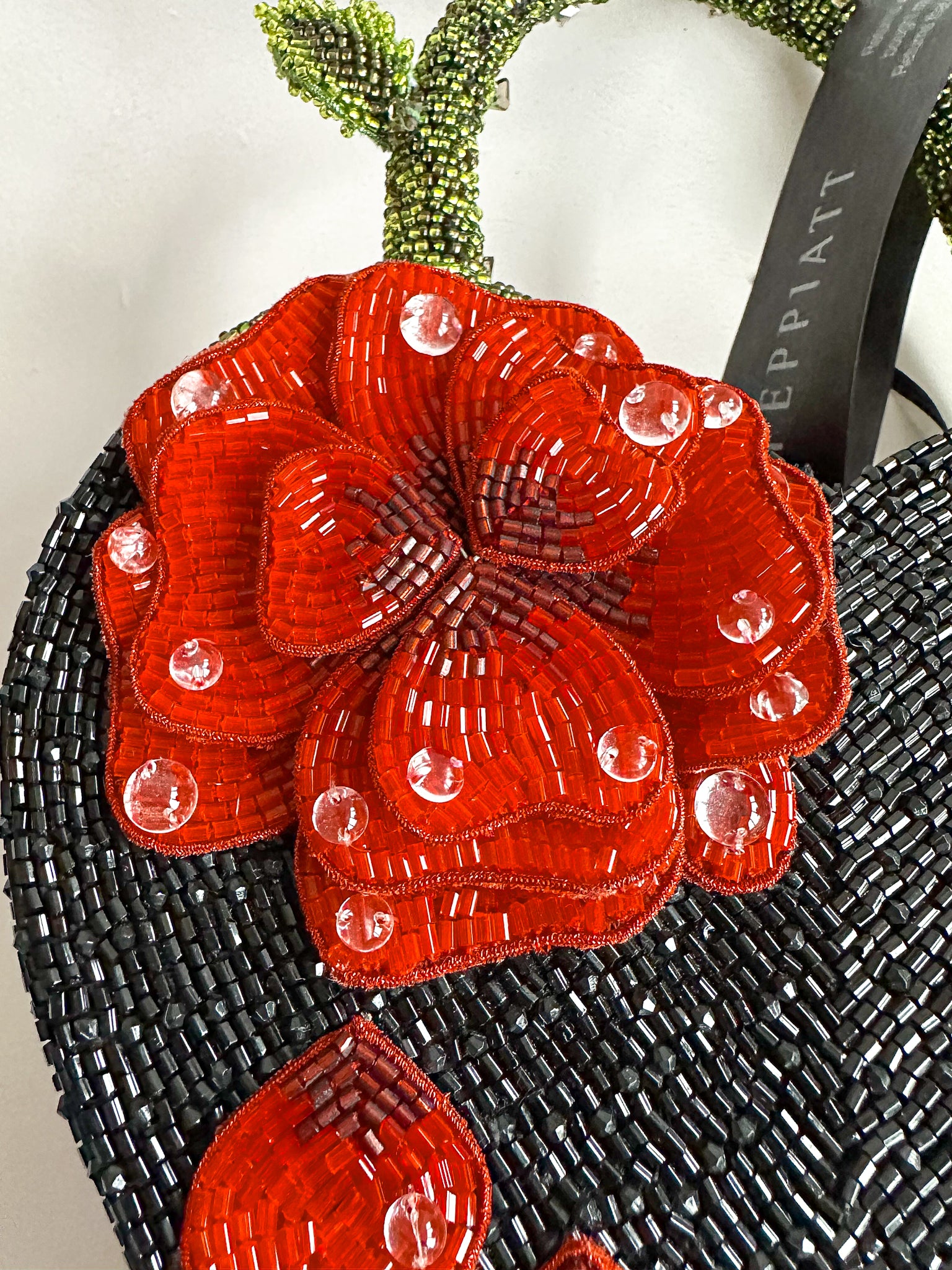 Clio Peppiatt x Disney Beaded Enchanted Rose Heart Bag (IMPERFECT)