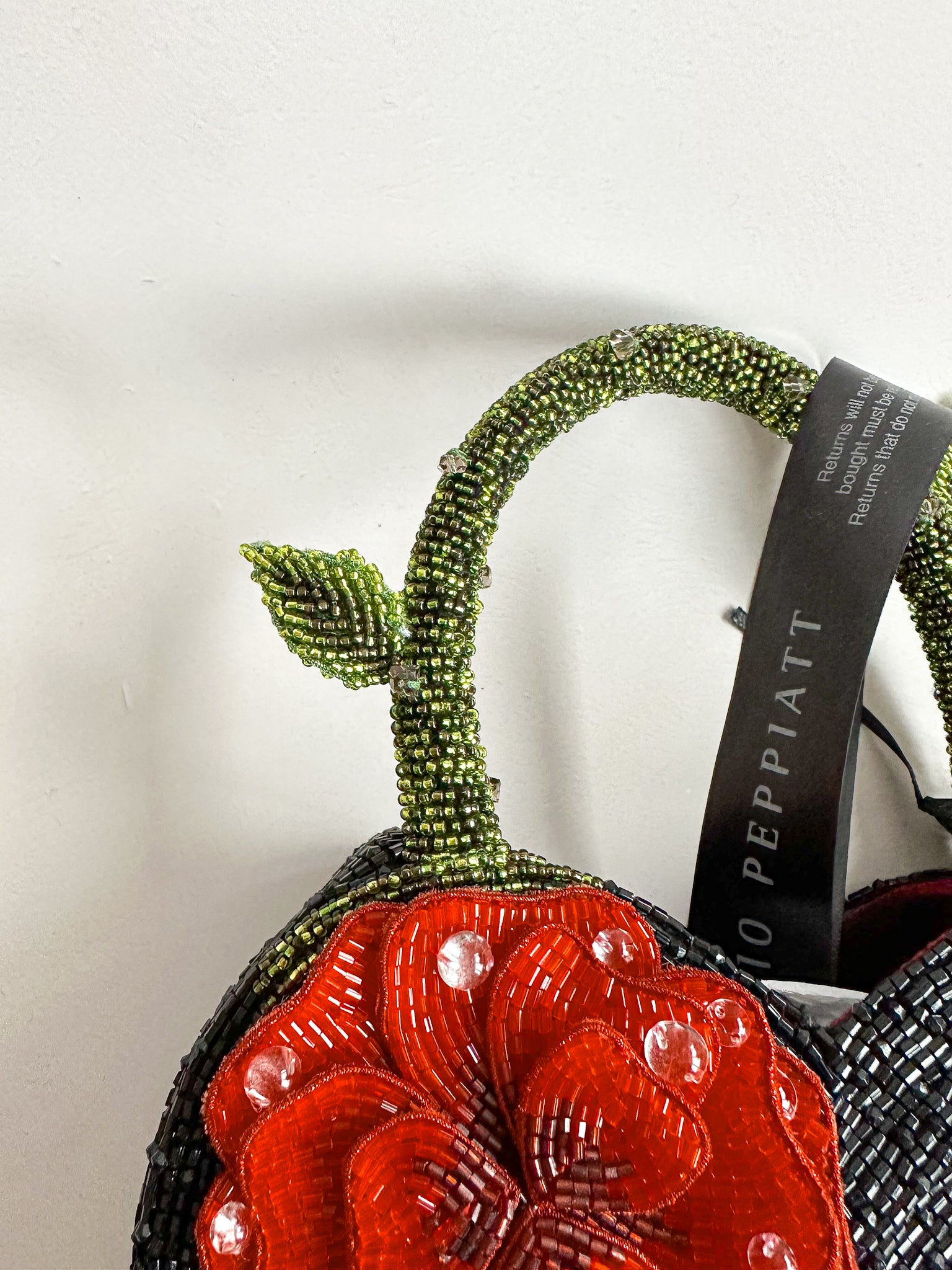 Clio Peppiatt x Disney Beaded Enchanted Rose Heart Bag (IMPERFECT)