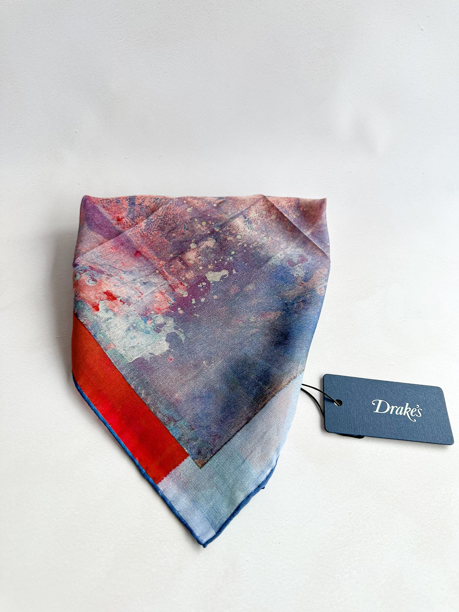 Drake's X Tate Frank Bowling Madambutterly Limited Edition Pocket Square