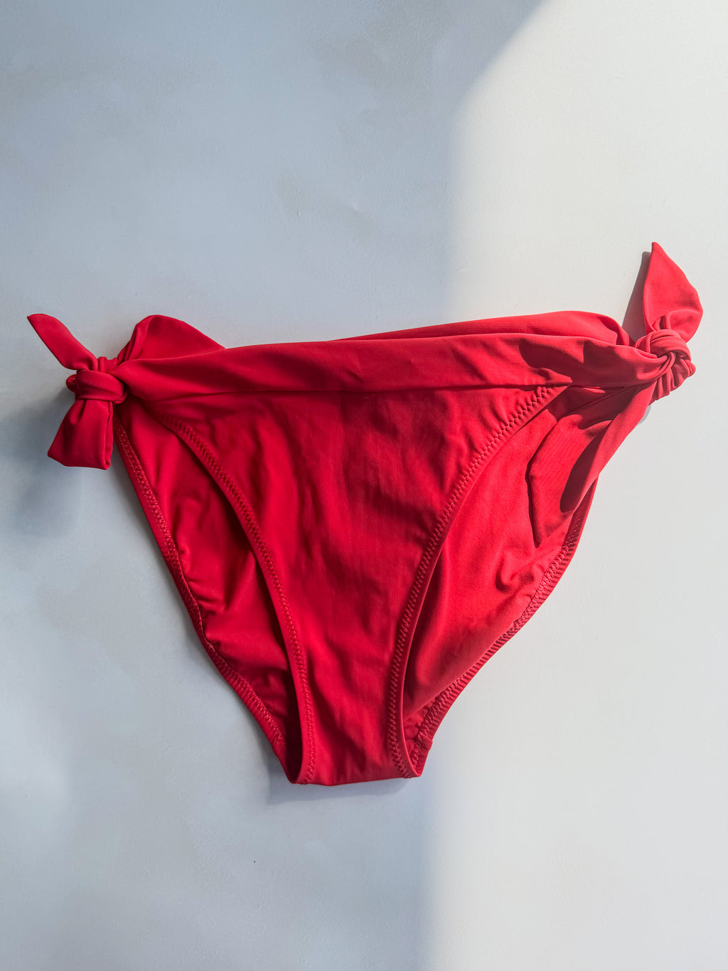 Pain De Sucre Side Tie Bikini Bottom in Diva Red