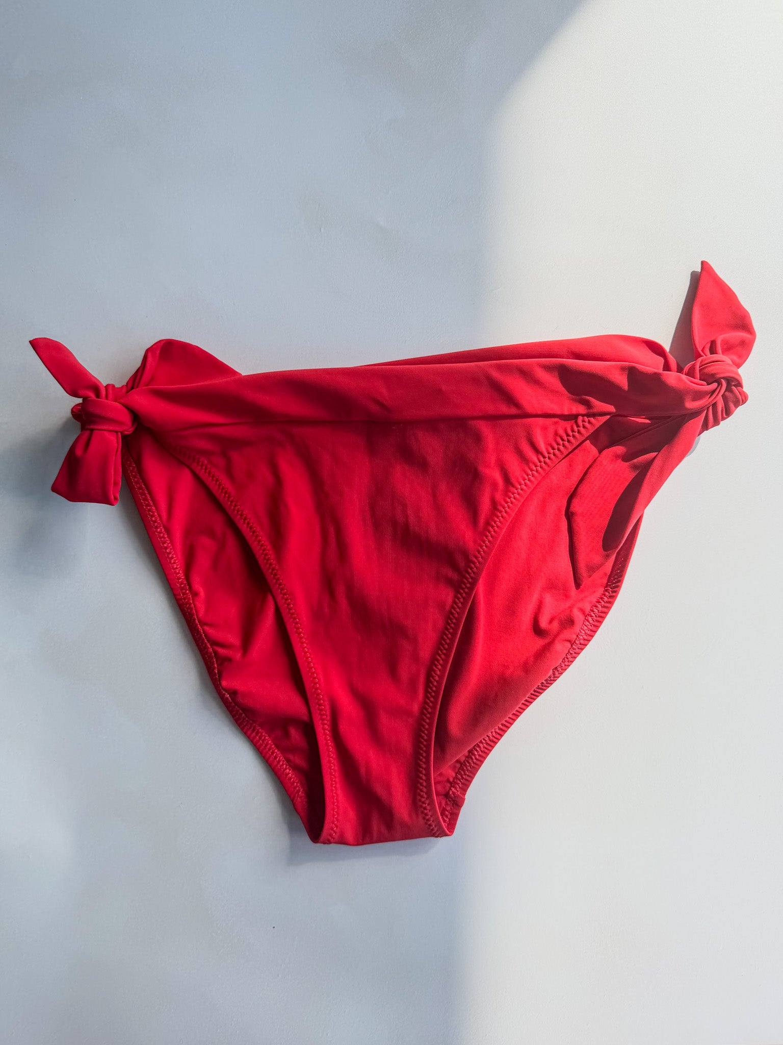 Pain De Sucre Side Tie Bikini Bottom in Diva Red
