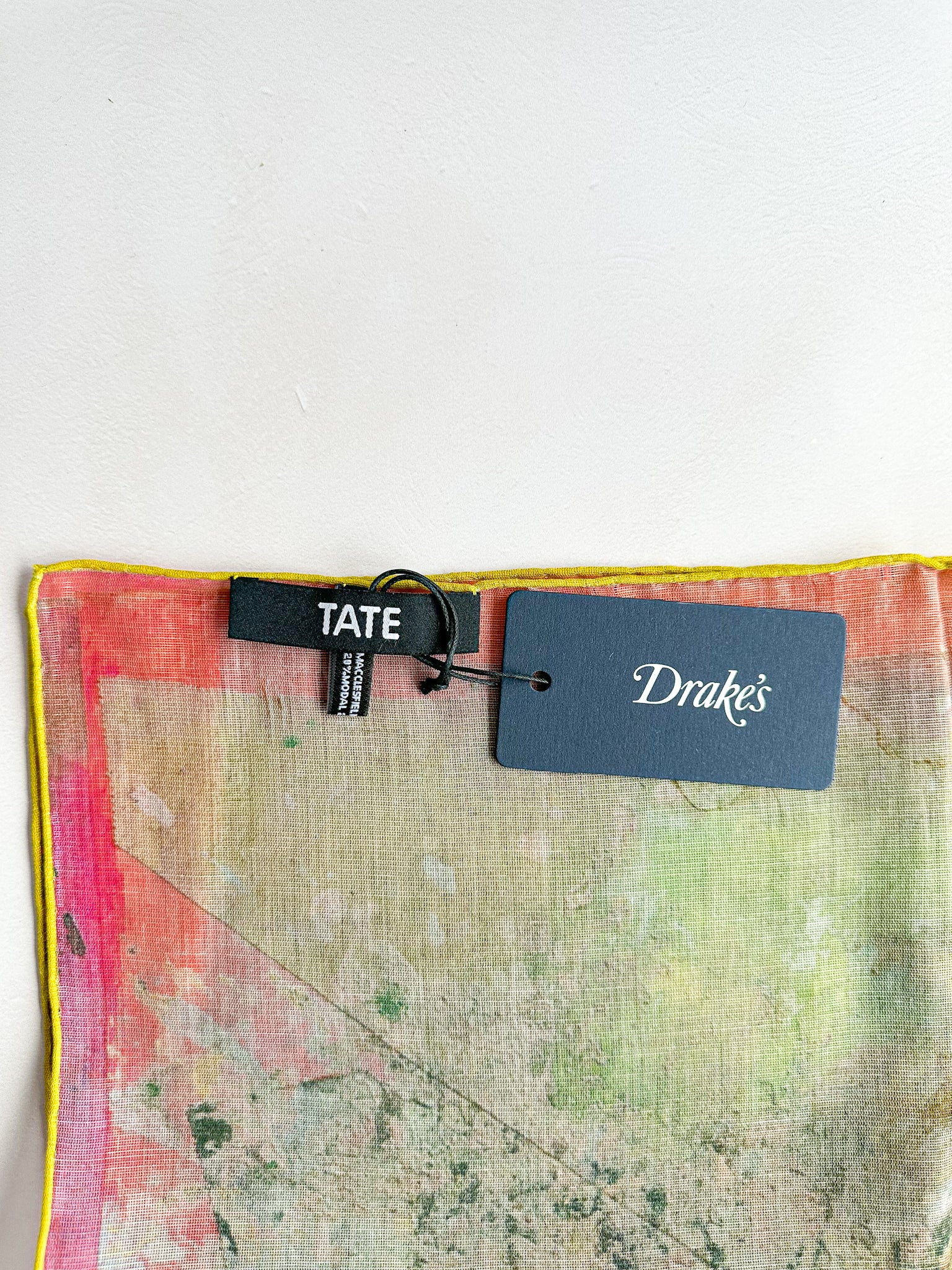 Drake's X Tate Frank Bowling After Matisse Limited Edition Pocket square