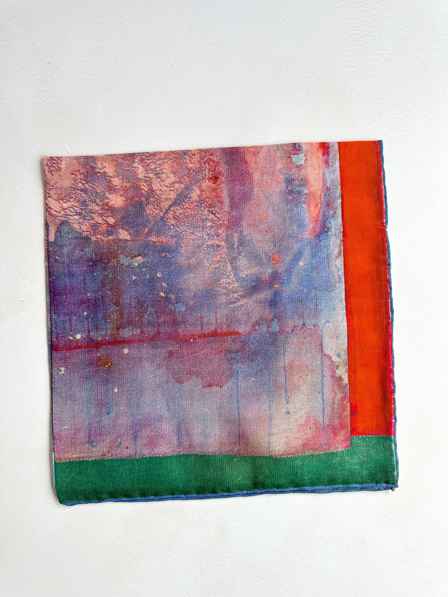 Drake's X Tate Frank Bowling Madambutterly Limited Edition Pocket Square