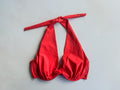 Haut De Maillot De Bain Rouge À Armatures Pain De Sucre Fabia