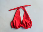 Haut De Maillot De Bain Rouge À Armatures Pain De Sucre Fabia