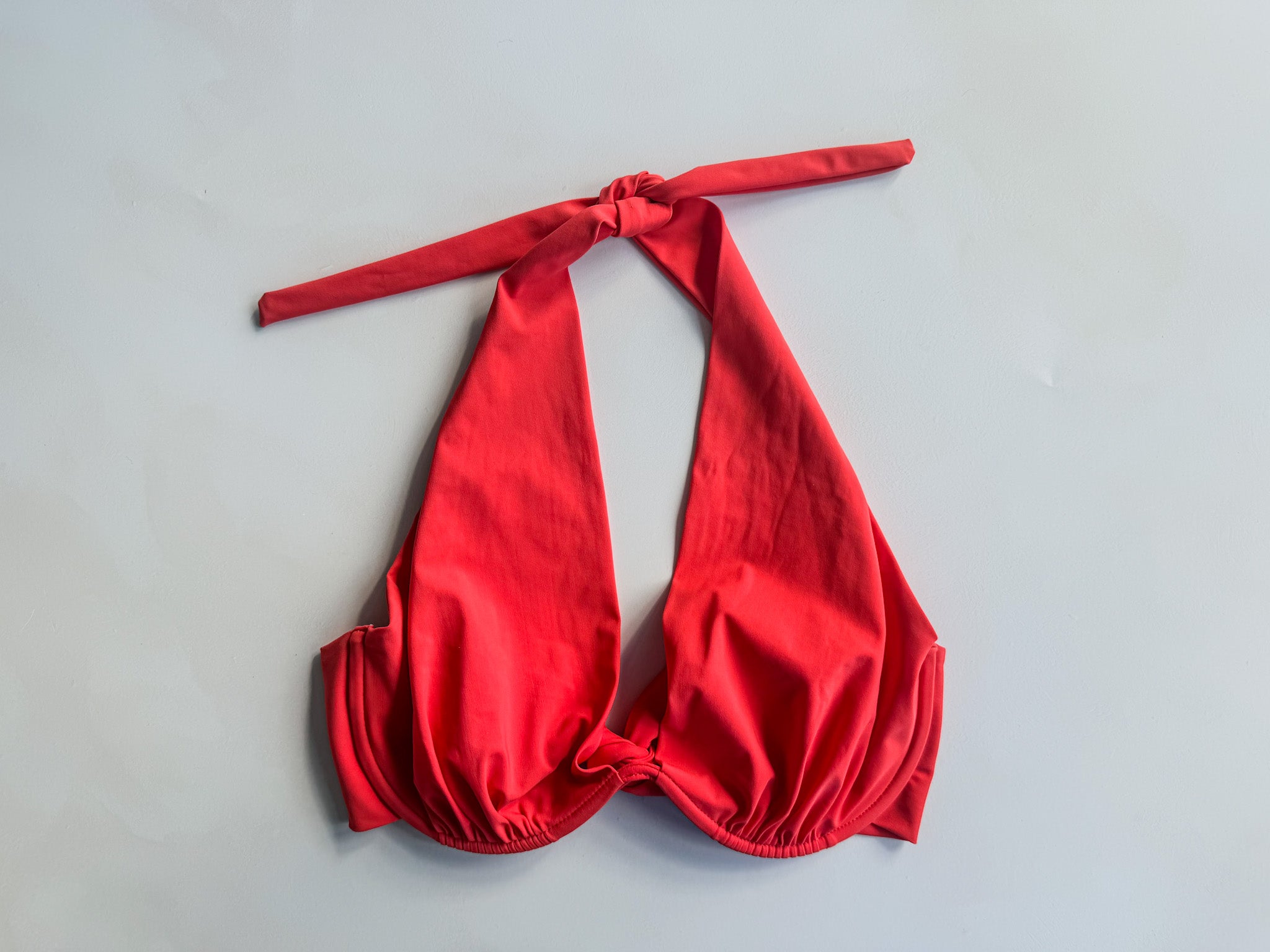 Haut De Maillot De Bain Rouge À Armatures Pain De Sucre Fabia