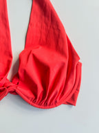Haut De Maillot De Bain Rouge À Armatures Pain De Sucre Fabia