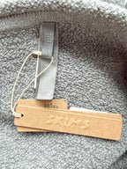 Jupe longue fendue Skims grise en maille texturée