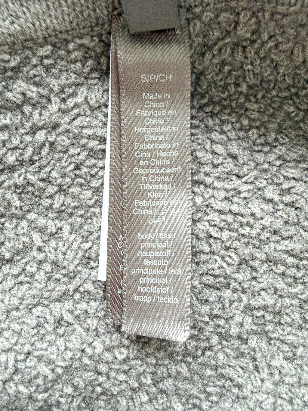 Jupe longue fendue Skims grise en maille texturée