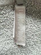 Jupe longue fendue Skims grise en maille texturée