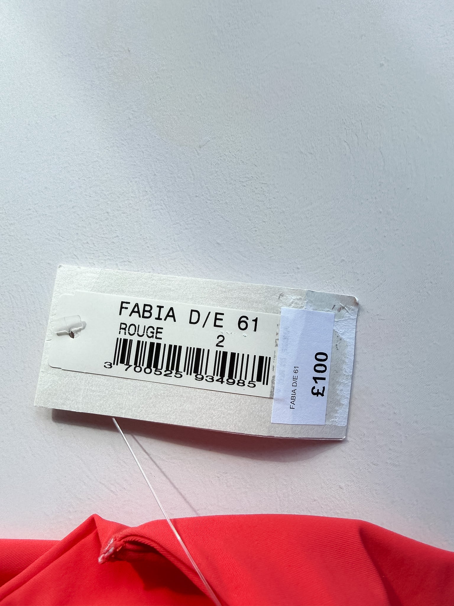 Haut De Maillot De Bain Rouge À Armatures Pain De Sucre Fabia