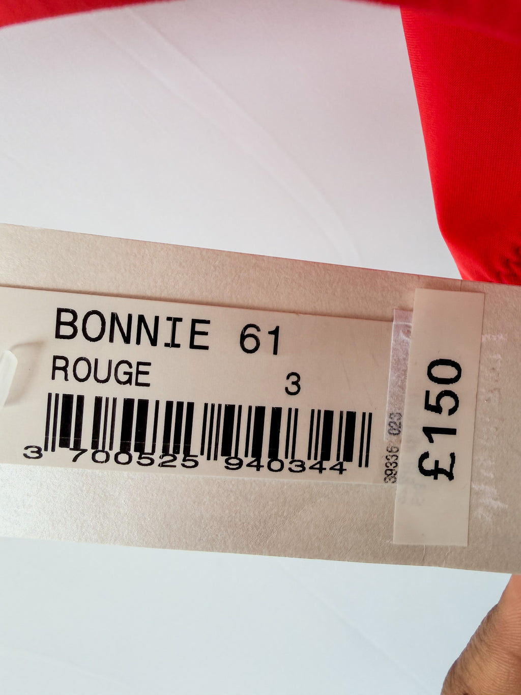 Pain De Sucre Red V-Neck Low Back High Waist Swimsuit in Bonnie
