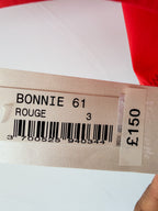 Pain De Sucre Red V-Neck Low Back High Waist Swimsuit in Bonnie