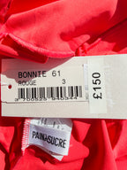 Pain De Sucre Red V-Neck Low Back High Waist Swimsuit in Bonnie