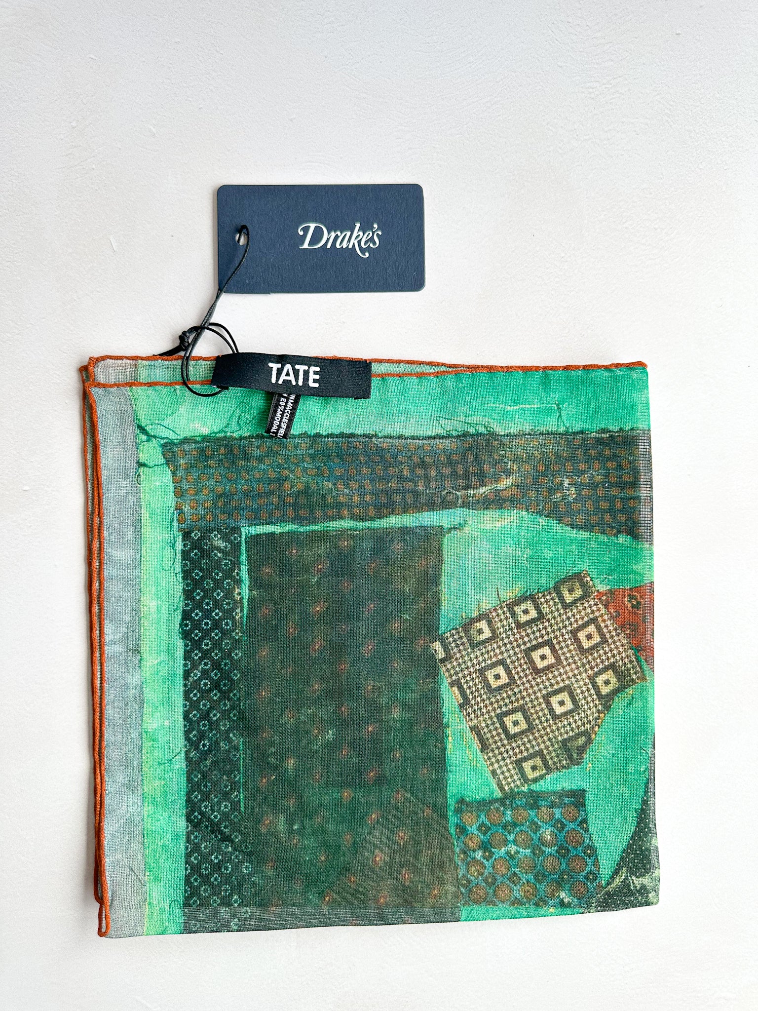 Drake's X Tate Frank Bowling After Matisse Limited Edition Pocket square