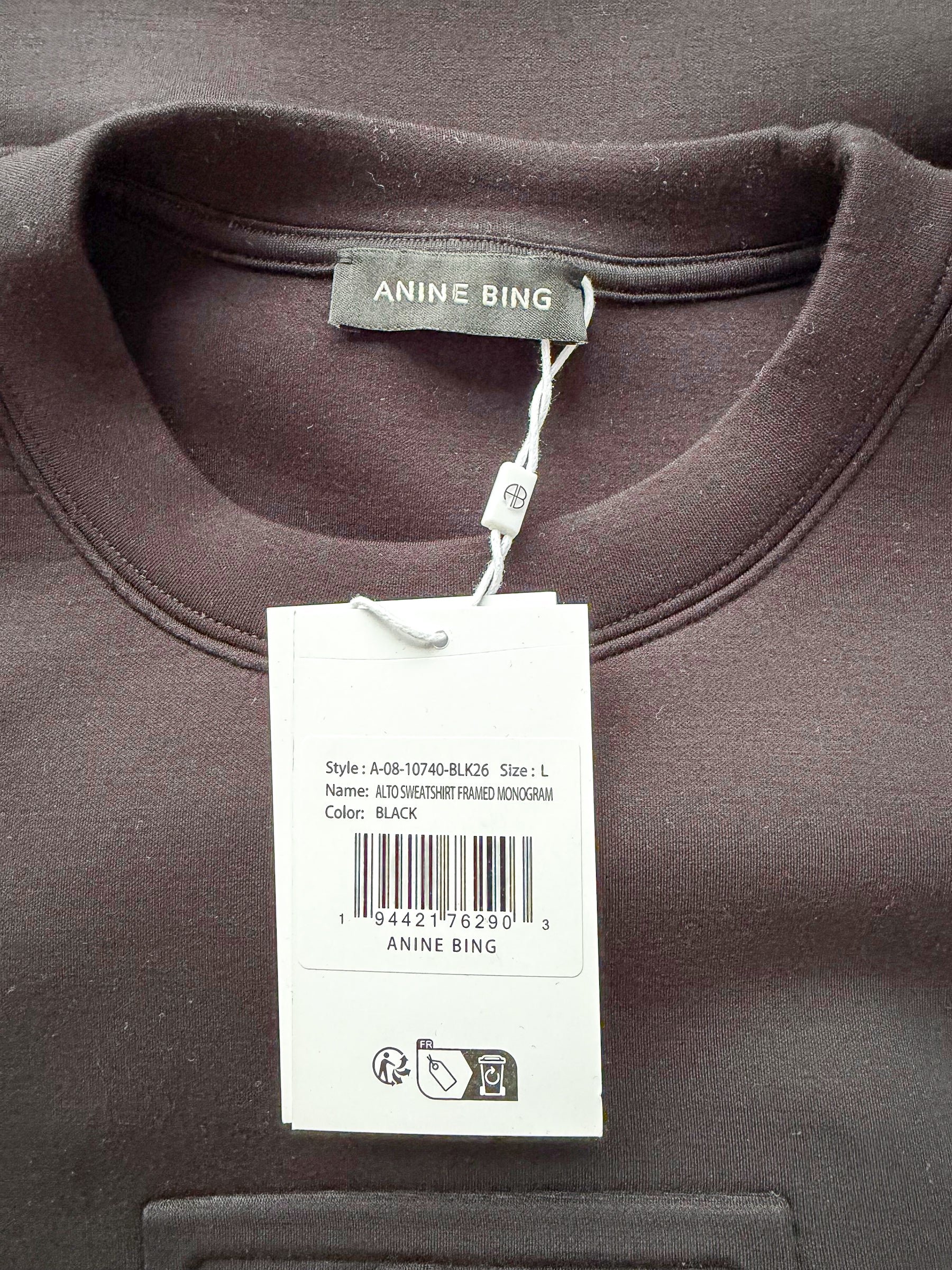 Anine Bing Alto Logo Monogram Sweatshirt