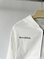 Sporty & Rich for '47 x The New York Yankees Homerun Printed Cotton Crop Hoodie