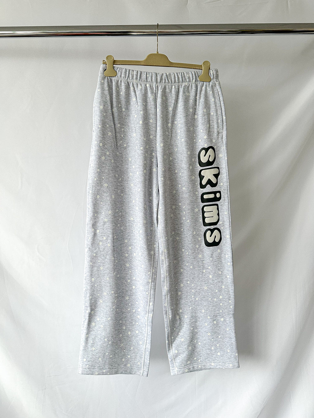 SKIMS x Cactus Plant Flea Market Logo Grey Fleece Drawstring Sweatpants