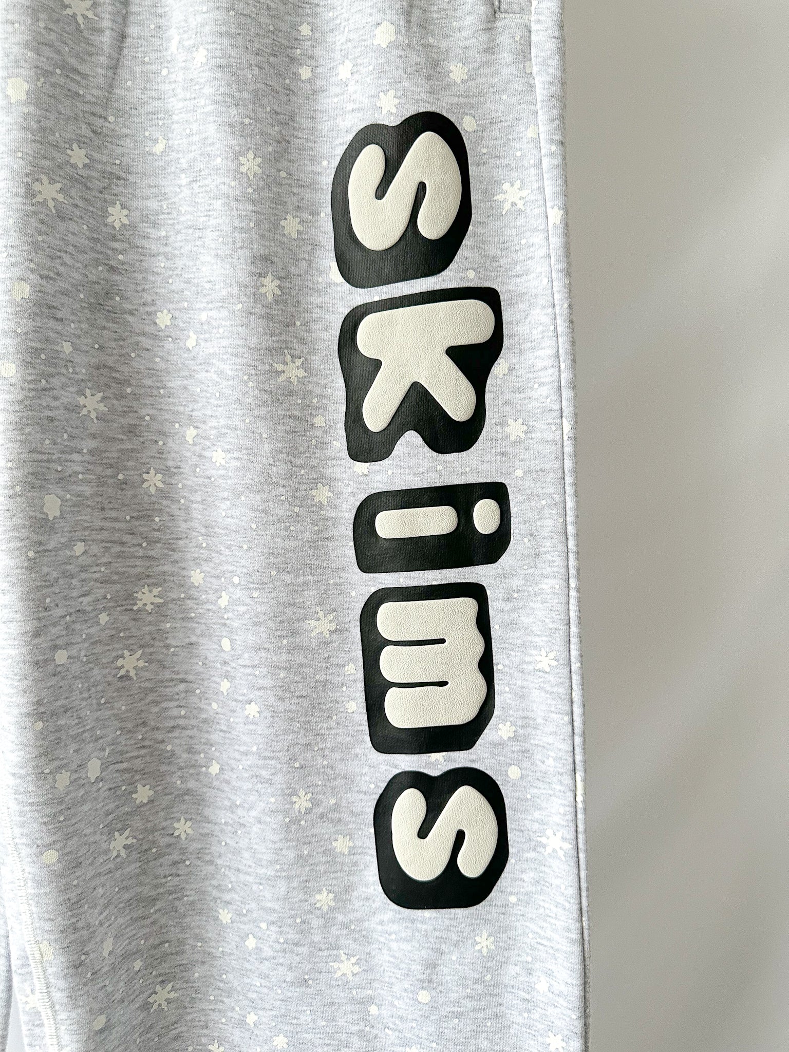 SKIMS x Cactus Plant Flea Market Logo Grey Fleece Drawstring Sweatpants