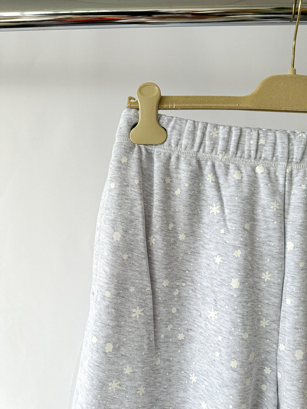 SKIMS x Cactus Plant Flea Market Logo Grey Fleece Drawstring Sweatpants