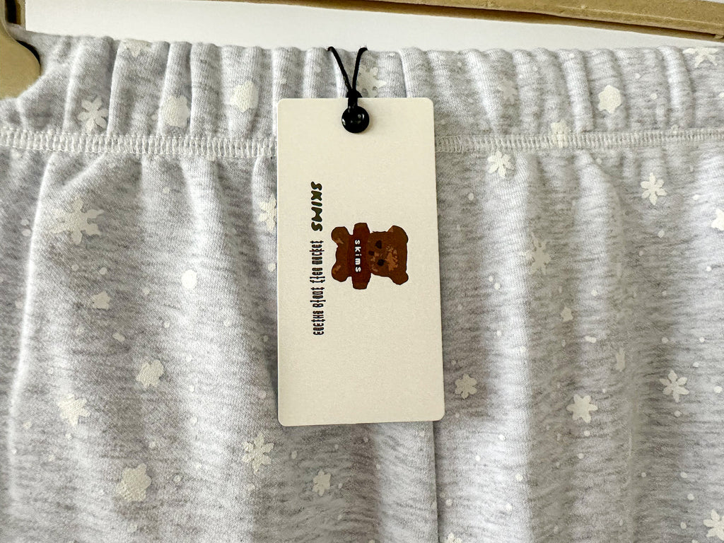 SKIMS x Cactus Plant Flea Market Logo Grey Fleece Drawstring Sweatpants