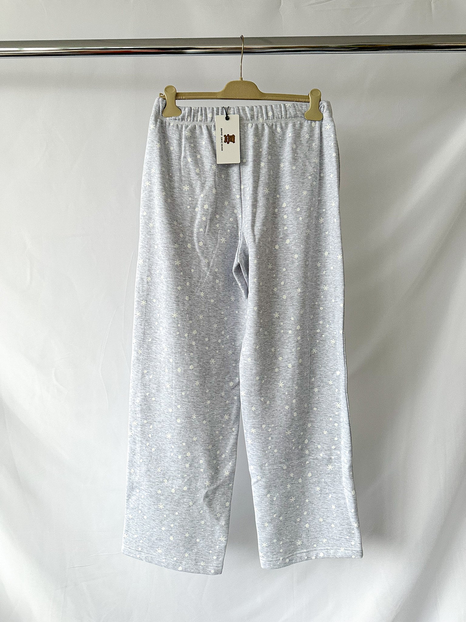 SKIMS x Cactus Plant Flea Market Logo Grey Fleece Drawstring Sweatpants