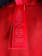 Skims Red Sheer Silk Button-Up Pyjama Shirt Top + Bottoms Set