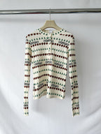 SKIMS x Cactus Plant Flea Market Fair Isle Logo Ribbed Henley Cotton Lounge Set