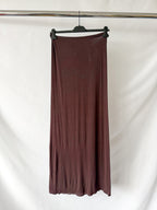 Skims Brown Sheer Modal Long Skirt