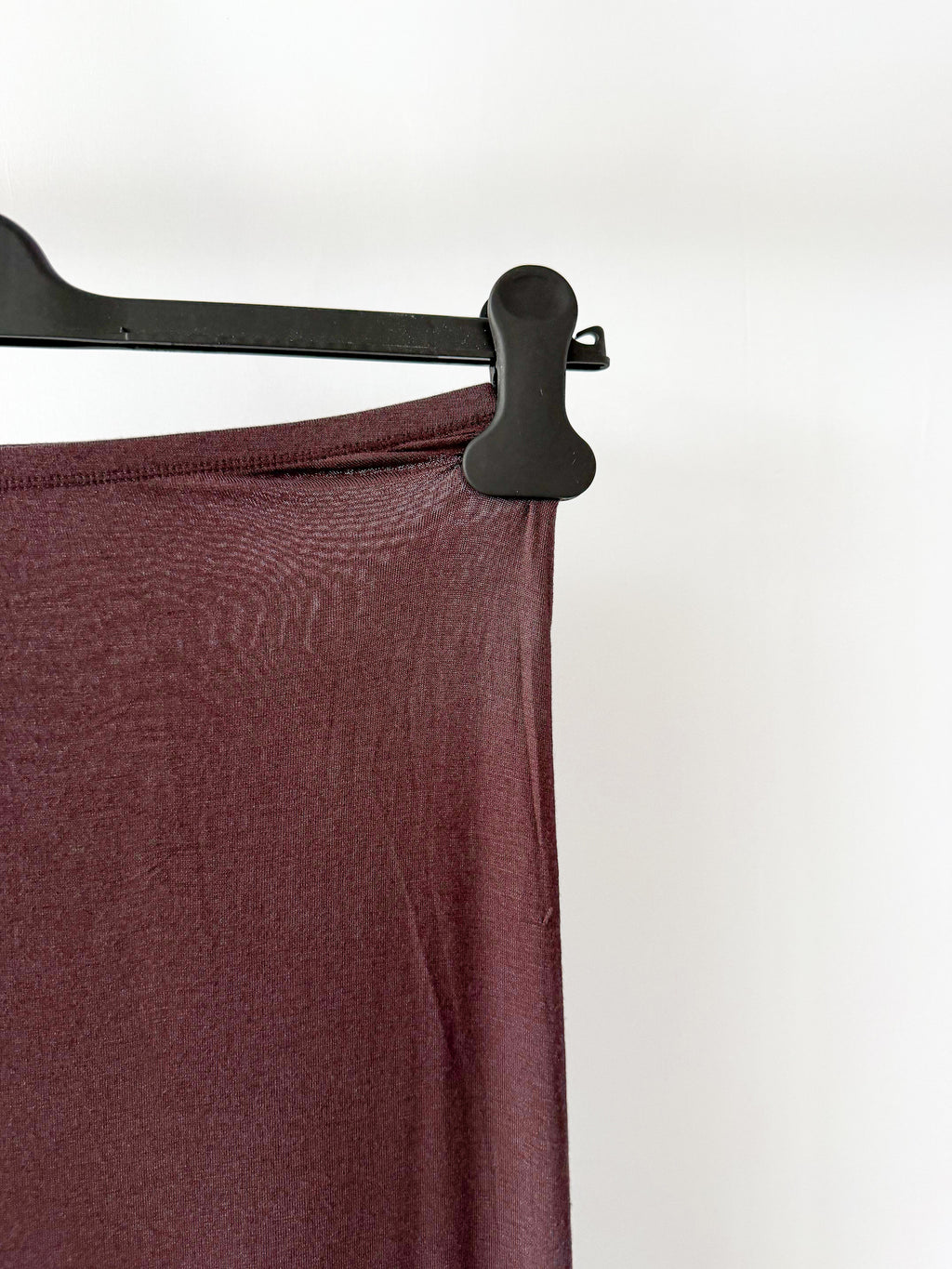 Skims Brown Sheer Modal Long Skirt