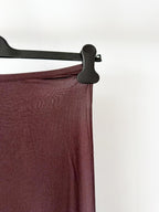 Skims Brown Sheer Modal Long Skirt