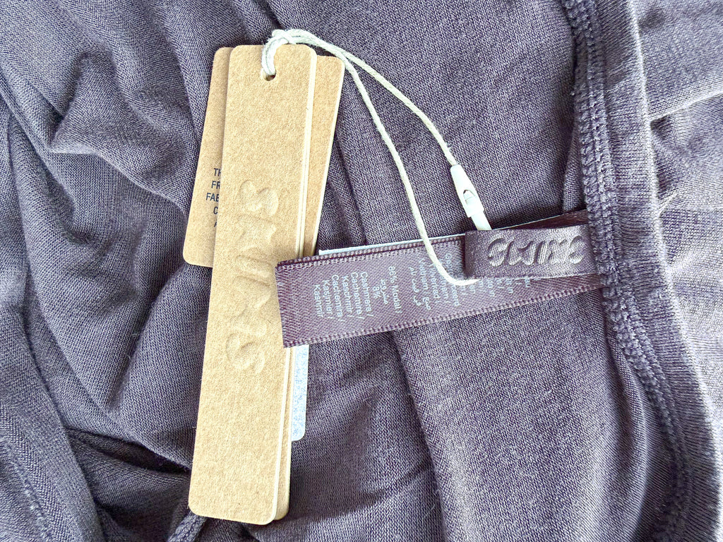 Skims Brown Sheer Modal Long Skirt