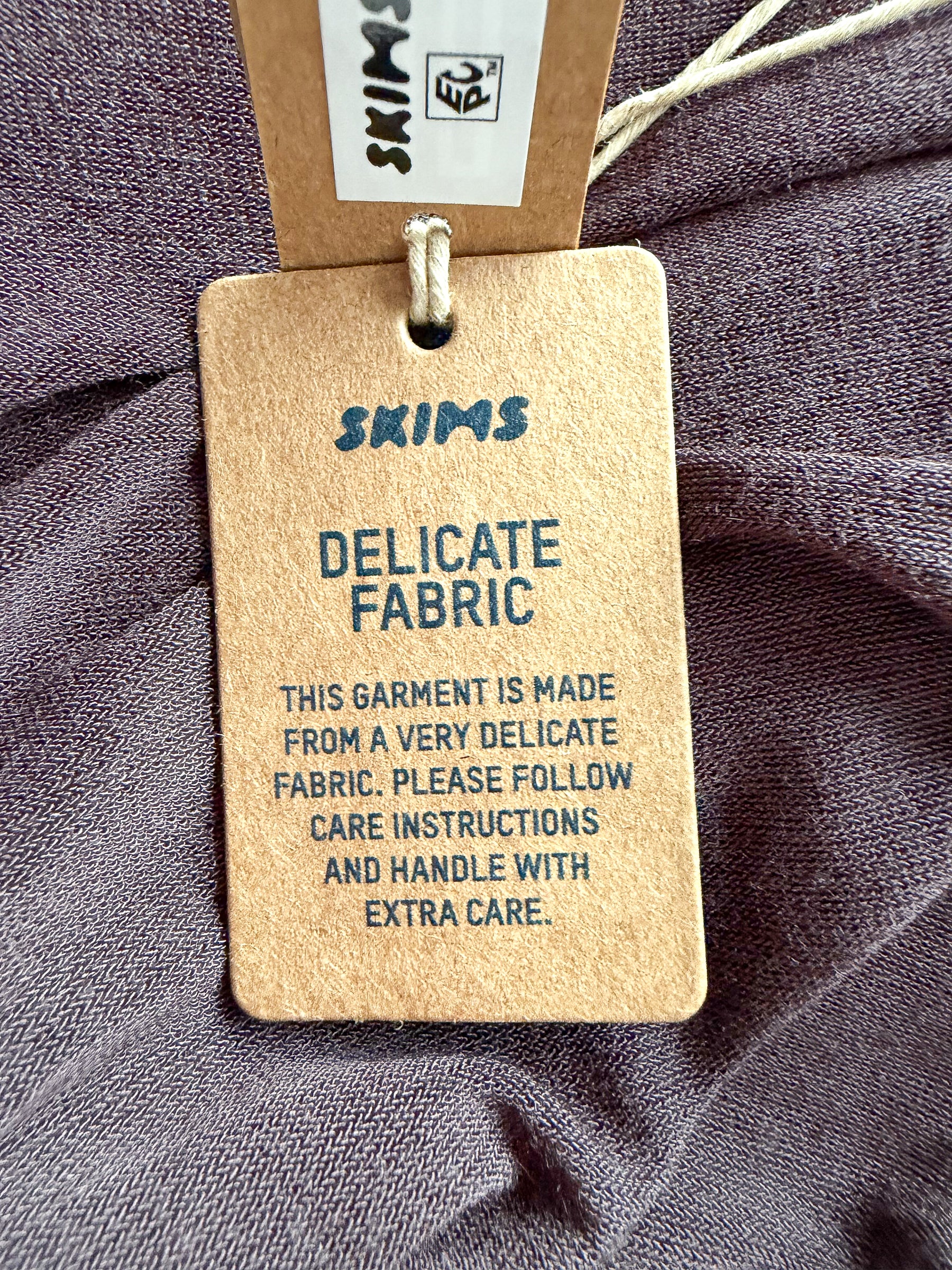 Skims Brown Sheer Modal Long Skirt