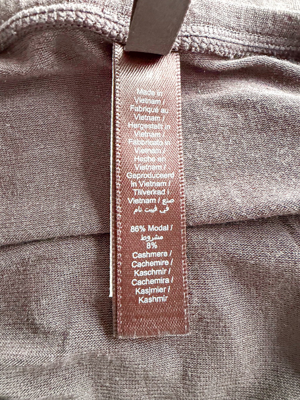 Skims Brown Sheer Modal Long Skirt