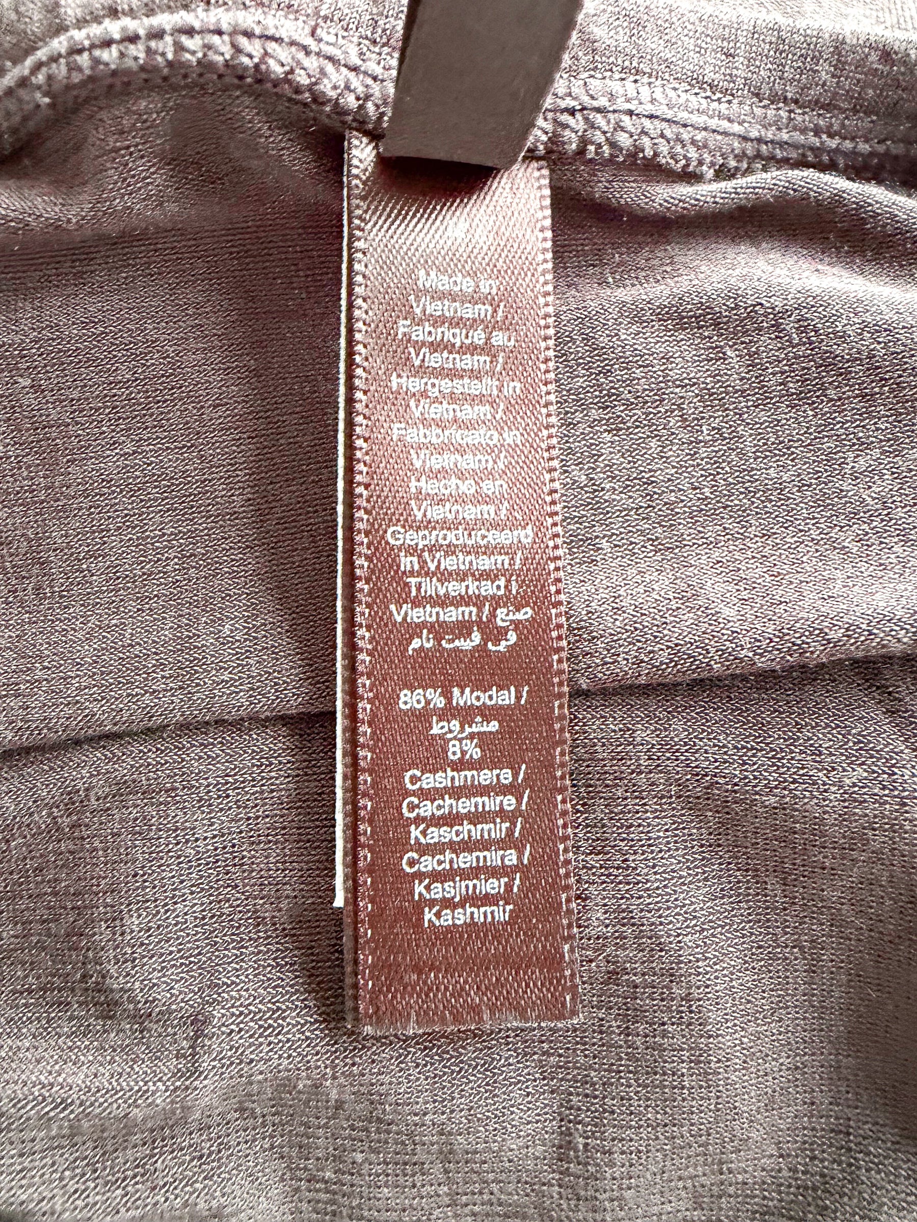 Skims Brown Sheer Modal Long Skirt