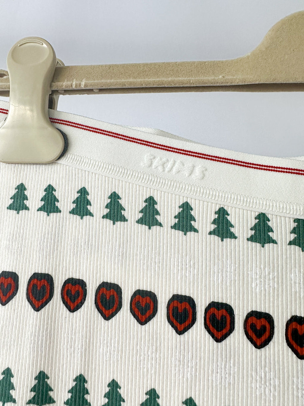 SKIMS x Cactus Plant Flea Market Fair Isle Logo Ribbed Henley Cotton Lounge Set