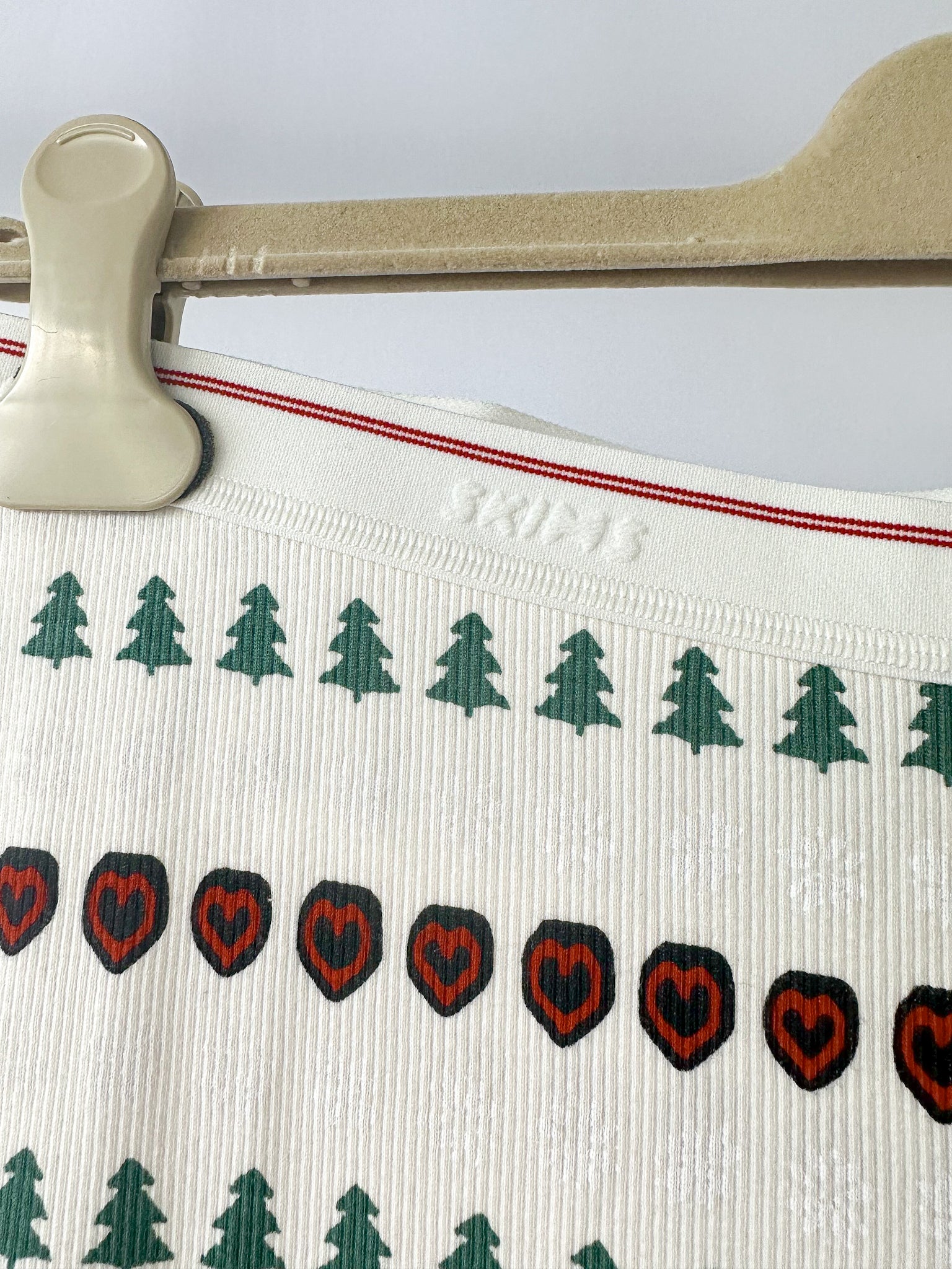 SKIMS x Cactus Plant Flea Market Fair Isle Logo Ribbed Henley Cotton Lounge Set