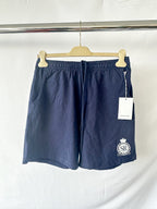 Sporty & Rich Royal Club Cotton Navy Gym Shorts