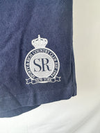 Sporty & Rich Royal Club Cotton Navy Gym Shorts