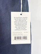 Sporty & Rich Royal Club Cotton Navy Gym Shorts